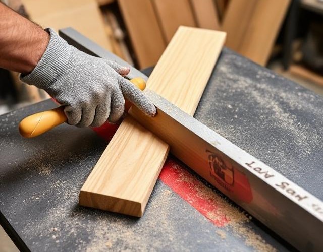 Measuring and Marking the Wood on the Table Saw