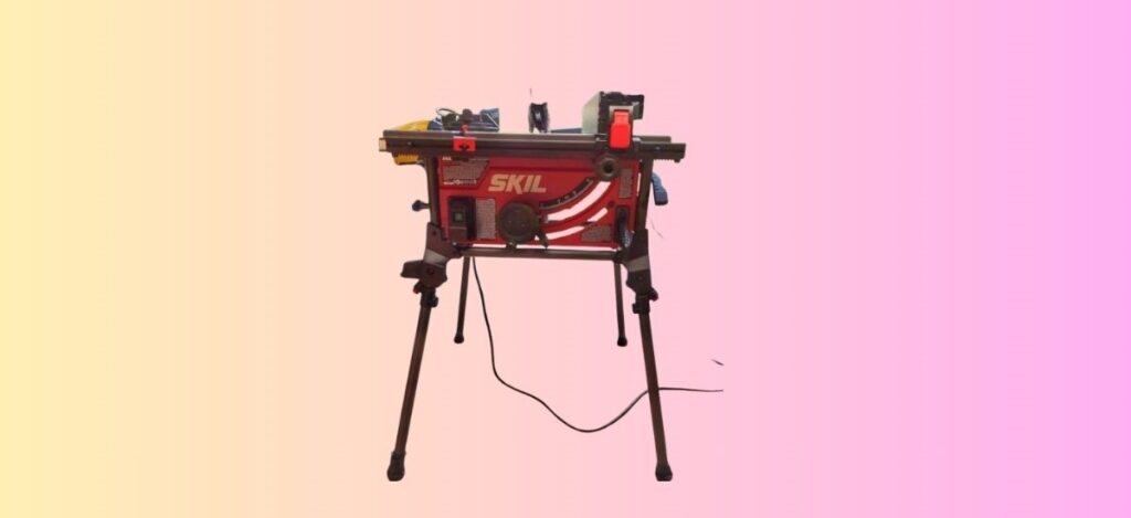 SKIL TS6307-00 Table Saw Review showing features for DIY woodworking projects.
